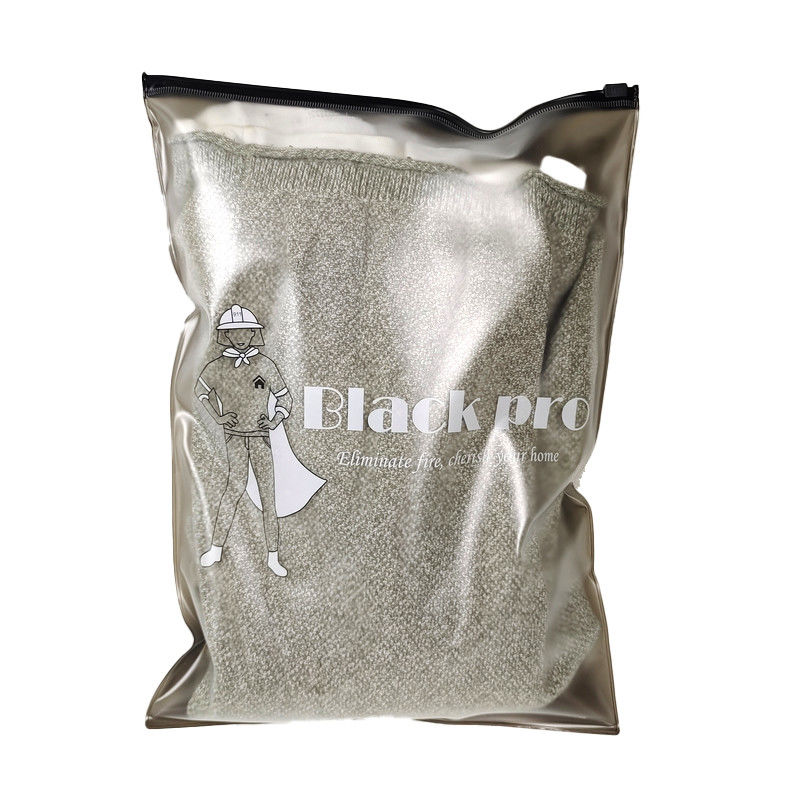 PVC congelé sac à fermeture à glissière en plastique transparent scellé pour les vêtements chaussures rangement de couette