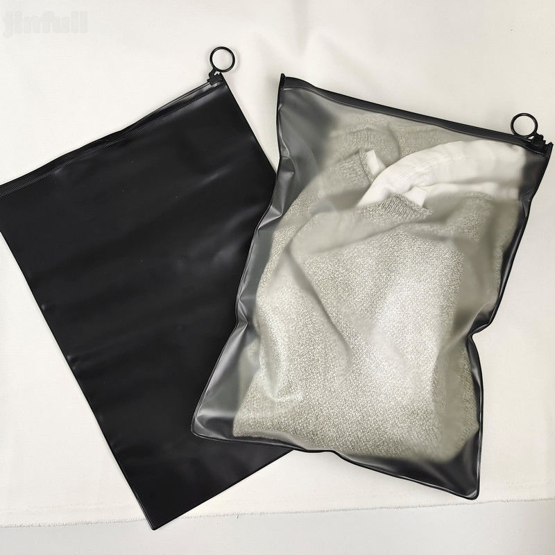 PVC congelé sac à fermeture à glissière en plastique transparent scellé pour les vêtements chaussures rangement de couette