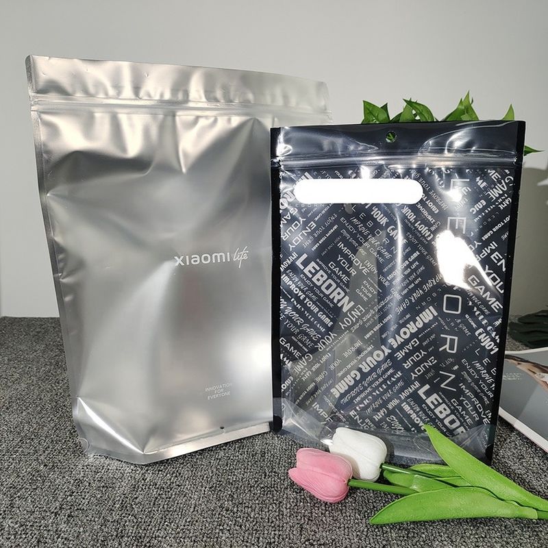 Zipper Aluminum Food Packaging Bag Self Supporting Moisture Proof for Multi Grain Sealing