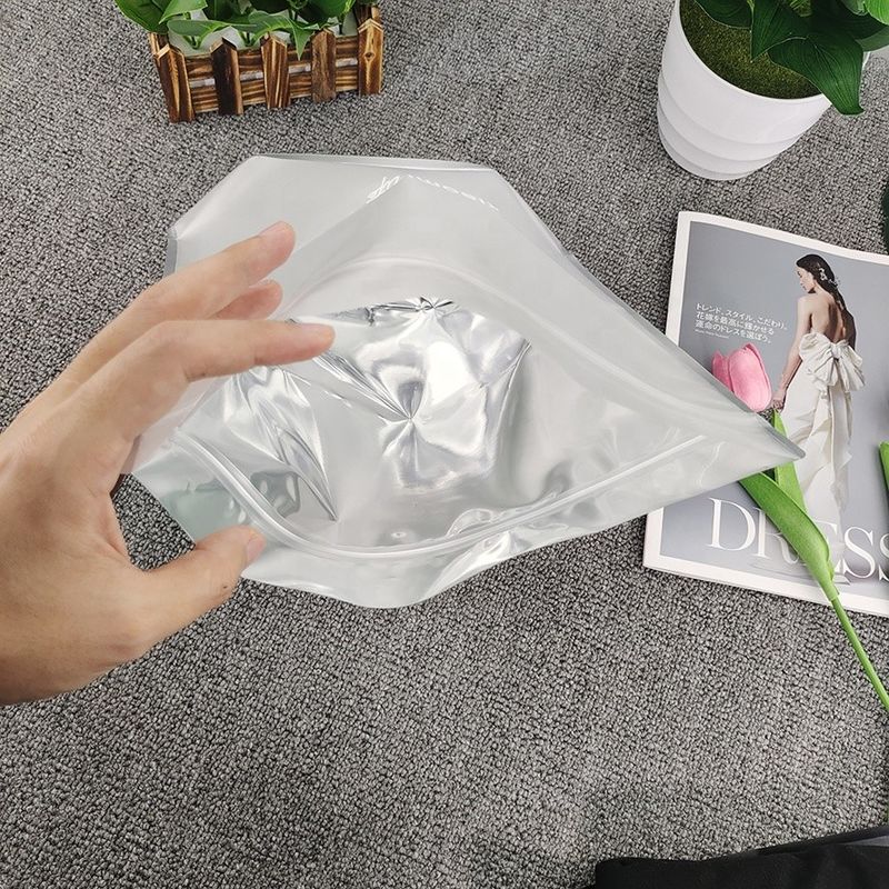 Zipper Aluminum Food Packaging Bag Self Supporting Moisture Proof for Multi Grain Sealing
