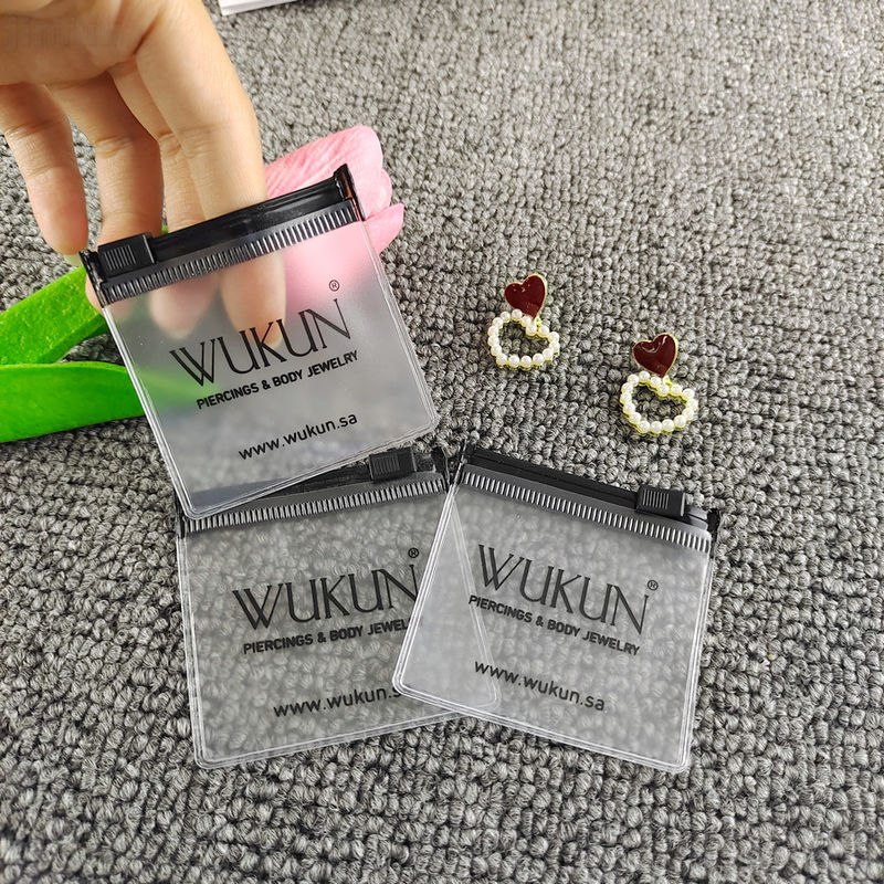 Crystal Clear PVC Resealable Zipper Closure Storage Bag Dustproof Waterproof Jewelry Organizer
