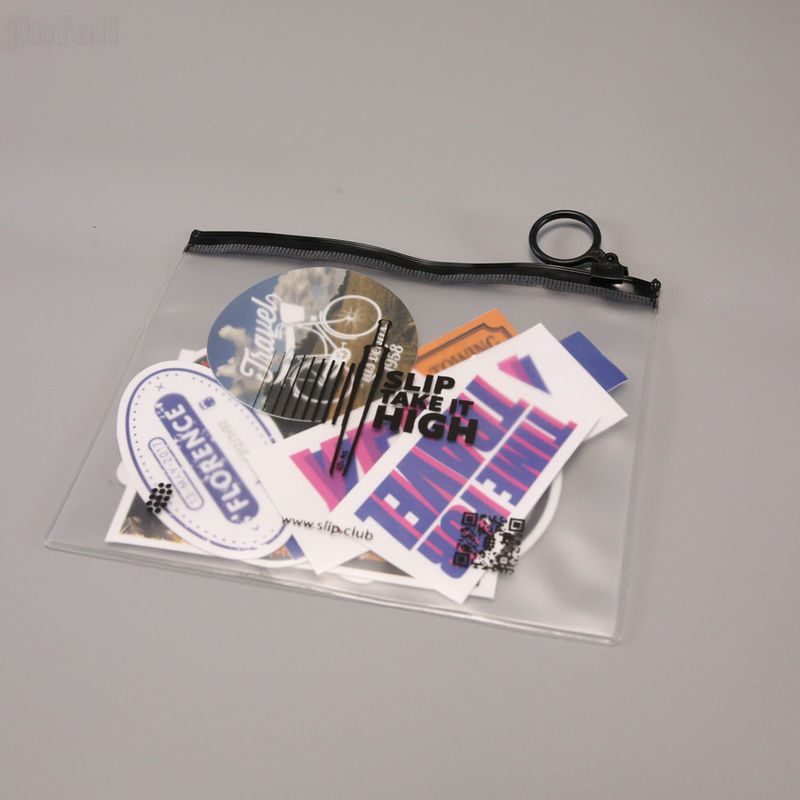 PVC Zipper Storage Bag Clear Waterproof for Cosmetic Jewelry Hair Accessories
