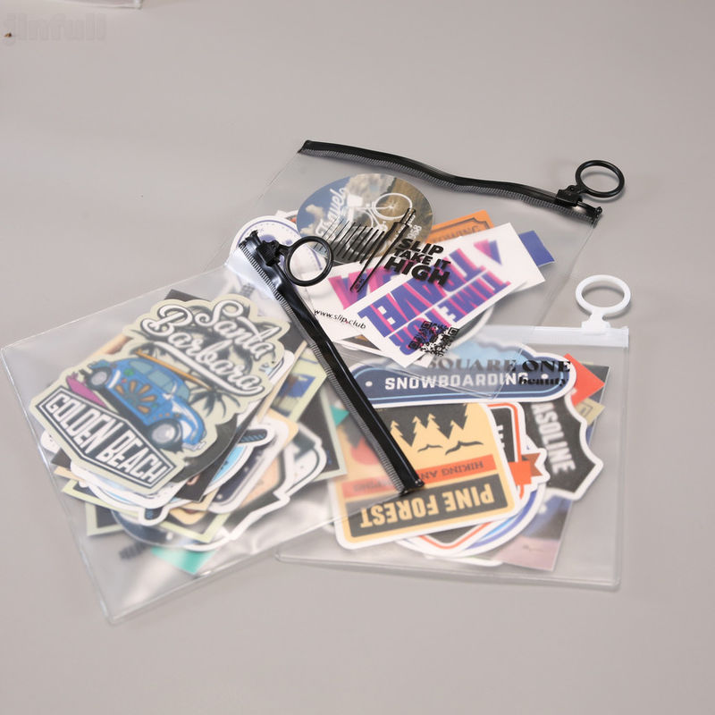 PVC Zipper Storage Bag Clear Waterproof for Cosmetic Jewelry Hair Accessories