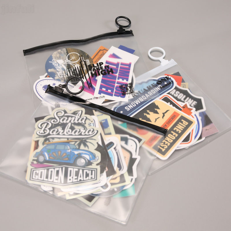 PVC Zipper Storage Bag Clear Waterproof for Cosmetic Jewelry Hair Accessories