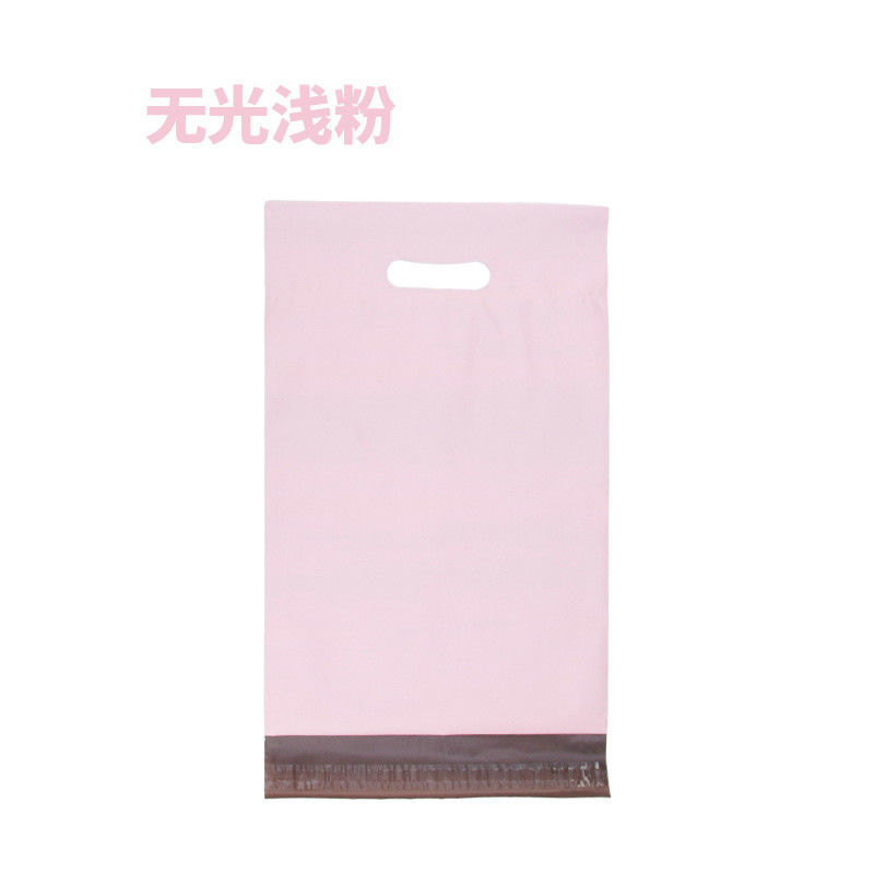 Pink Purple Eco Plastic Postage Poly Mailing Bags Waterproof With Handle