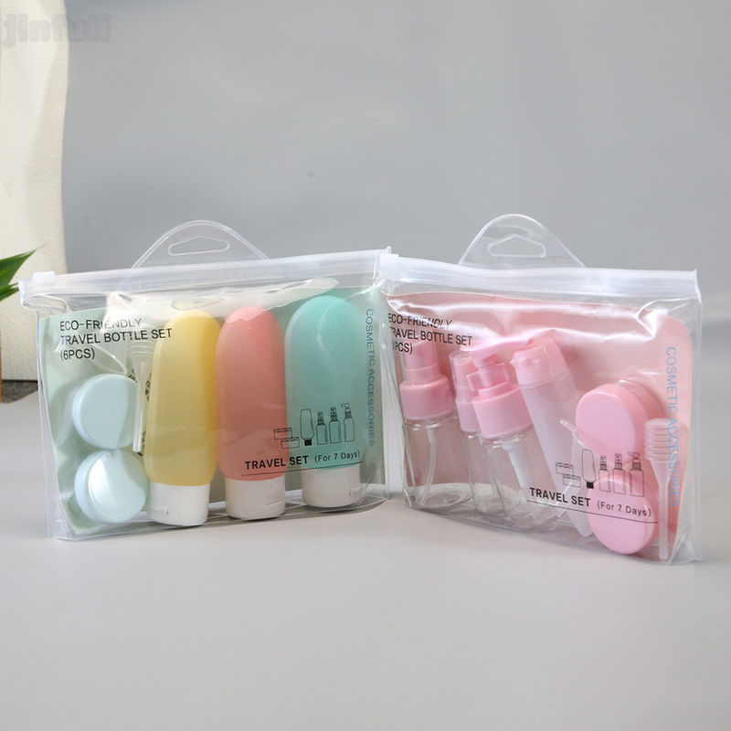 PVC EVA Zipper Travel Clear Makeup Bag Small Frosted para embalagem de toalhas cosméticas