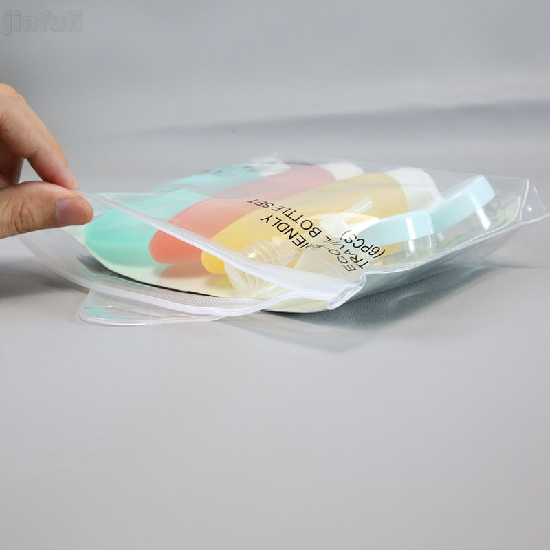 Customized Size and Color Cosmetic Plastic Bag for Household and Personal Care