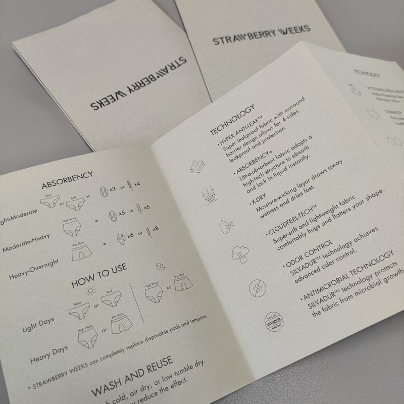 Customizable Folded Paper Product Manuals Full Color Printing