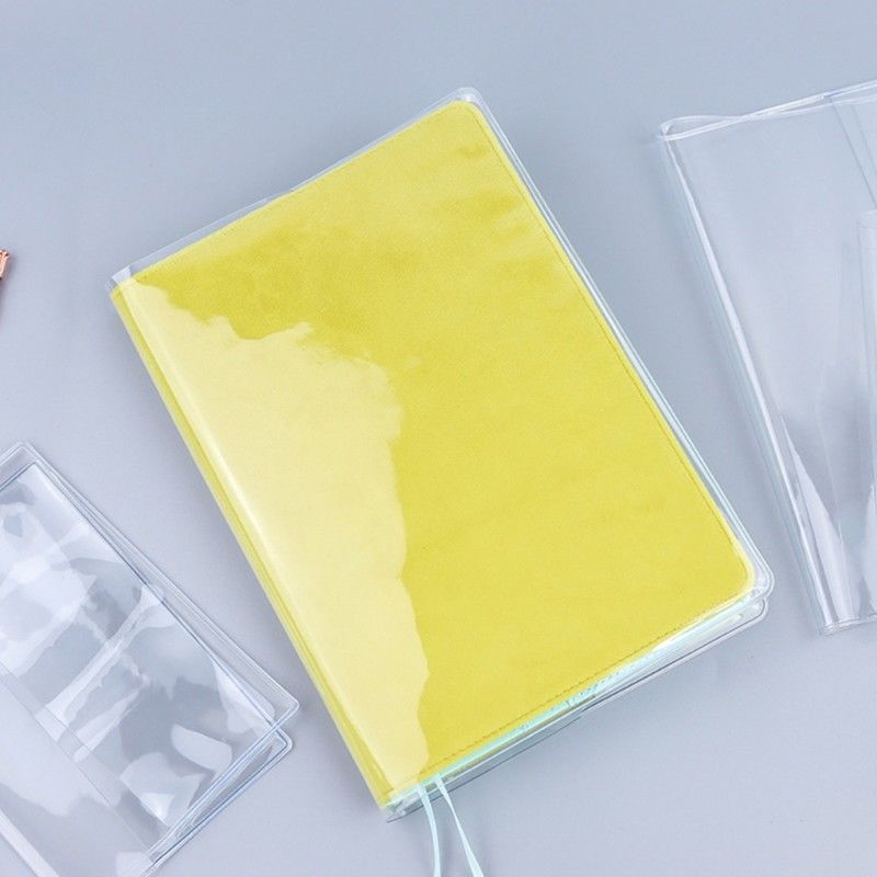 PVC Transparent Protective Sleeve For A6 A5 Notebook Journals Planner Book Diary Cover
