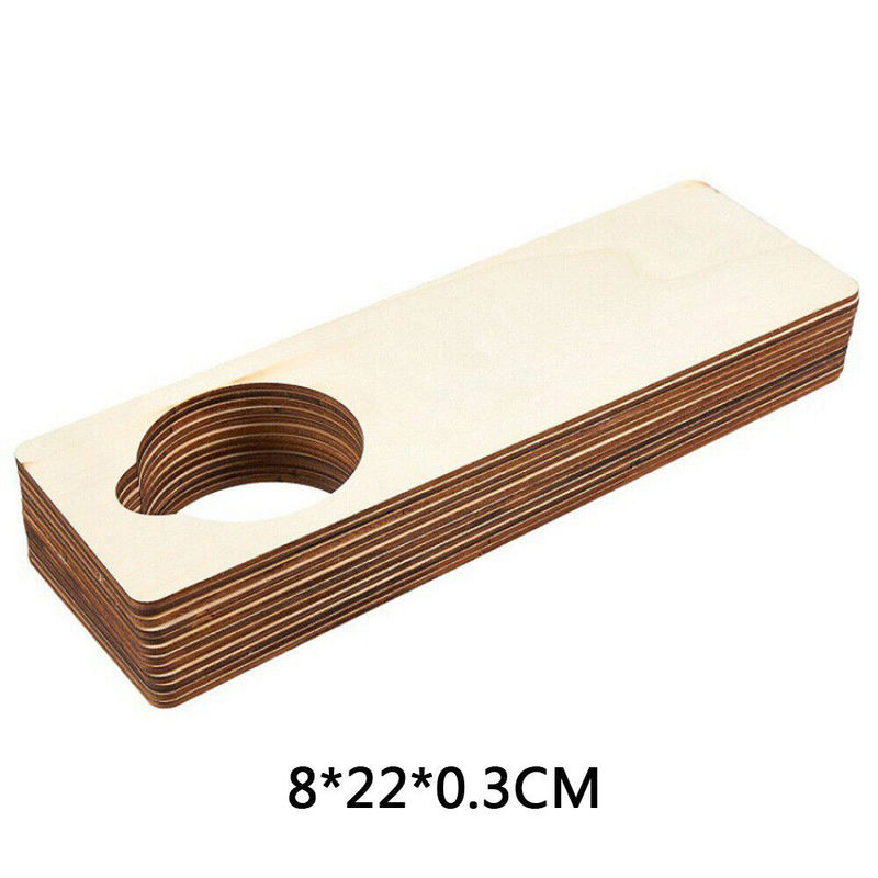 Door Hanging Wood Chip Signs Blank DIY Tag Crafts Pieces Home Decorations